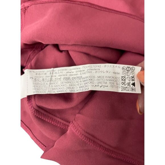 Zara Womens Mini Romper Dress L Pink Long sleeve satin effect 2231/845 NWT - Picture 10 of 16
